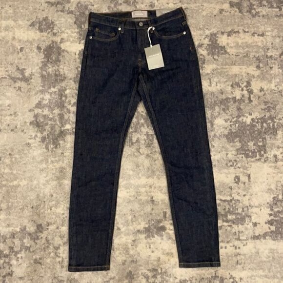 NWT Everlane Mid Rise Skinny Jean in Dark Indigo Casual Everyday Sz 26 - Picture 7 of 16